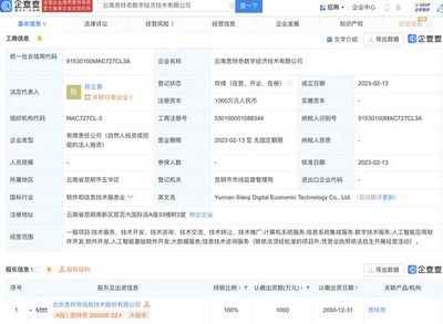 思特奇在云南成立數(shù)字經(jīng)濟(jì)技術(shù)子公司，加速本地軟件開(kāi)發(fā)布局